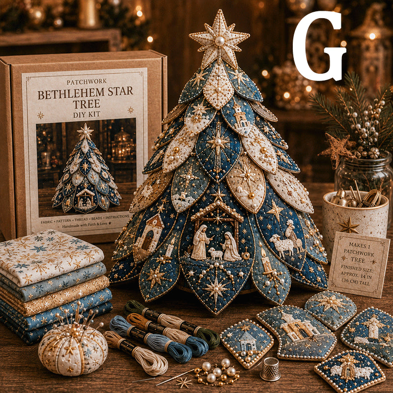 🔥49% Off Last Day ✝️ Religious-Themed Beaded & Quilted Christmas Tree DIY Kit