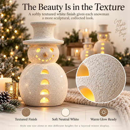 🔥😍🤍 40% OFF | Neutral Snowman Glow Decor – Beautiful by Day, Magical by Night