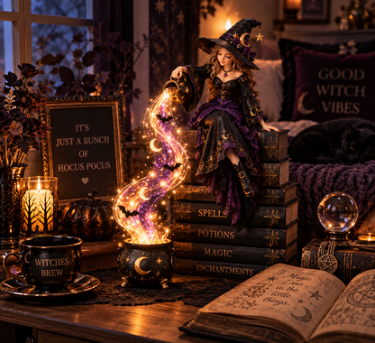 🔥 Hot Sale 45% OFF | 🌙 Midnight Spellstream™ – Enchanted Halloween Shelf Light Collection