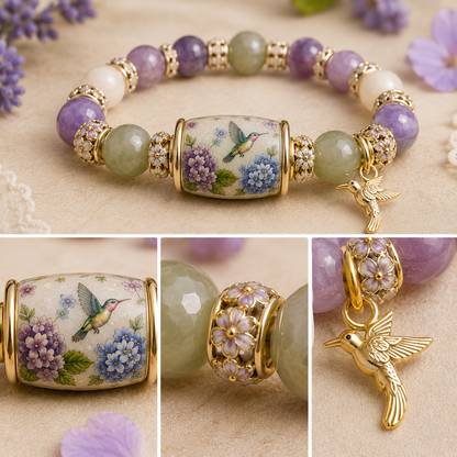 💜Hummingbird Garden Faith Bracelet 🌸