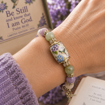 💜Hummingbird Garden Faith Bracelet 🌸
