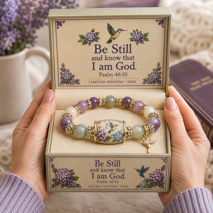 💜Hummingbird Garden Faith Bracelet 🌸