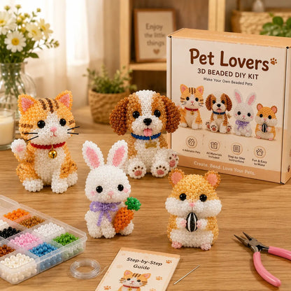 🔥Gift- 🎁✨ Tiny 3D Beaded Animal DIY Kit