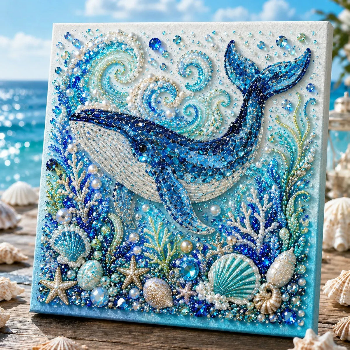 🎁The Perfect Ocean Lover Gift🌊 Ocean Theme Pearl Art DIY Kit