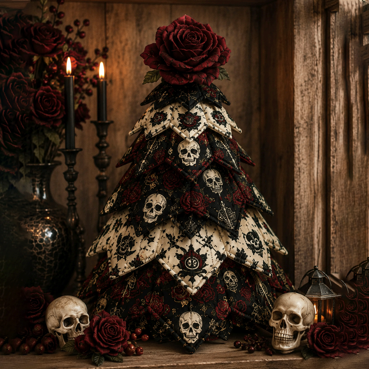 🎃🧵DIY Halloween Quilted Fabric Tree Kit