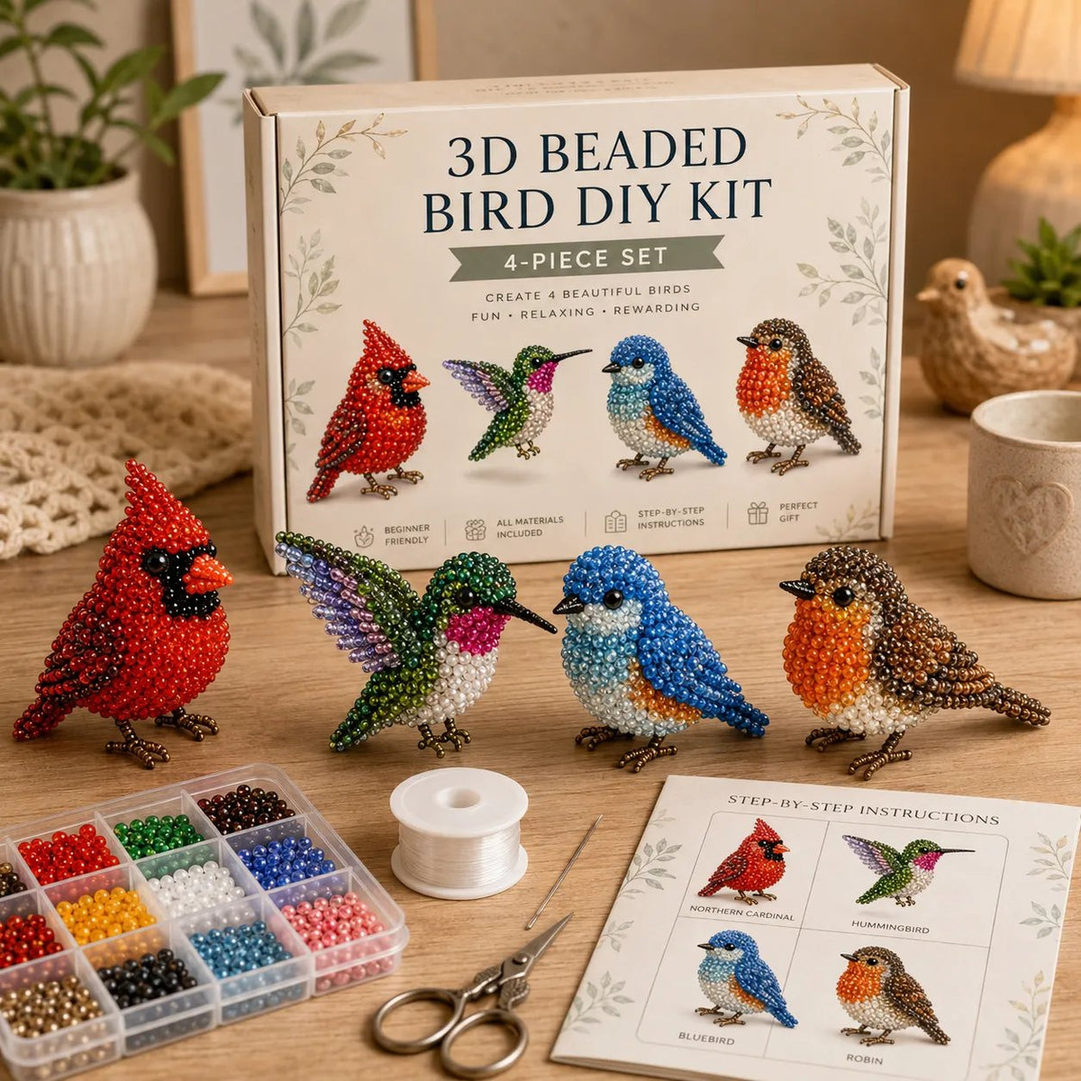 🔥Gift- 🎁✨ Tiny 3D Beaded Animal DIY Kit