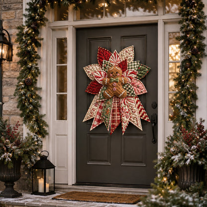 🎉 Holiday Celebration 50% OFF🎄Festive Quilted Christmas Door Hanging DIY Sewing Kit