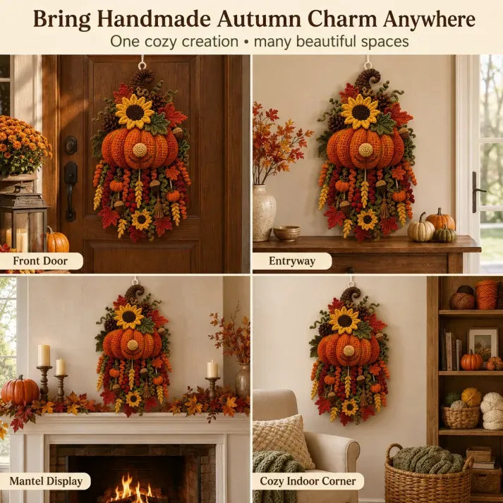 🧶DIY Seasonal 3D Crochet Door Hanger Kit Collection