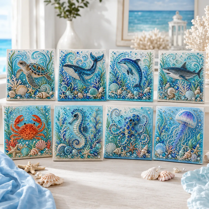🎁The Perfect Ocean Lover Gift🌊 Ocean Theme Pearl Art DIY Kit