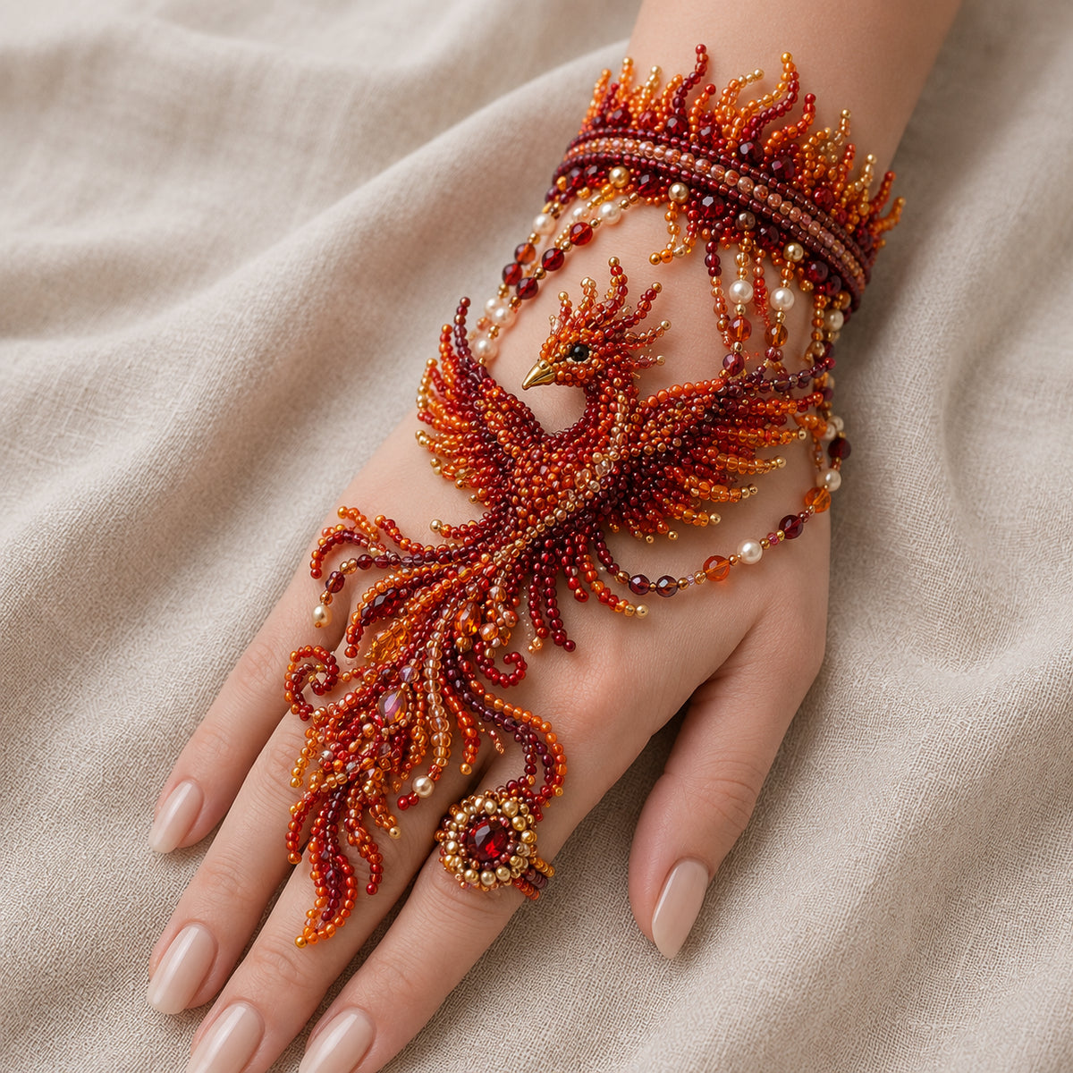 🔥 49% OFF – NEW ARRIVAL✨ DIY Beaded Hand Bracelet Kit – Create Your Own Wearable Art🔥