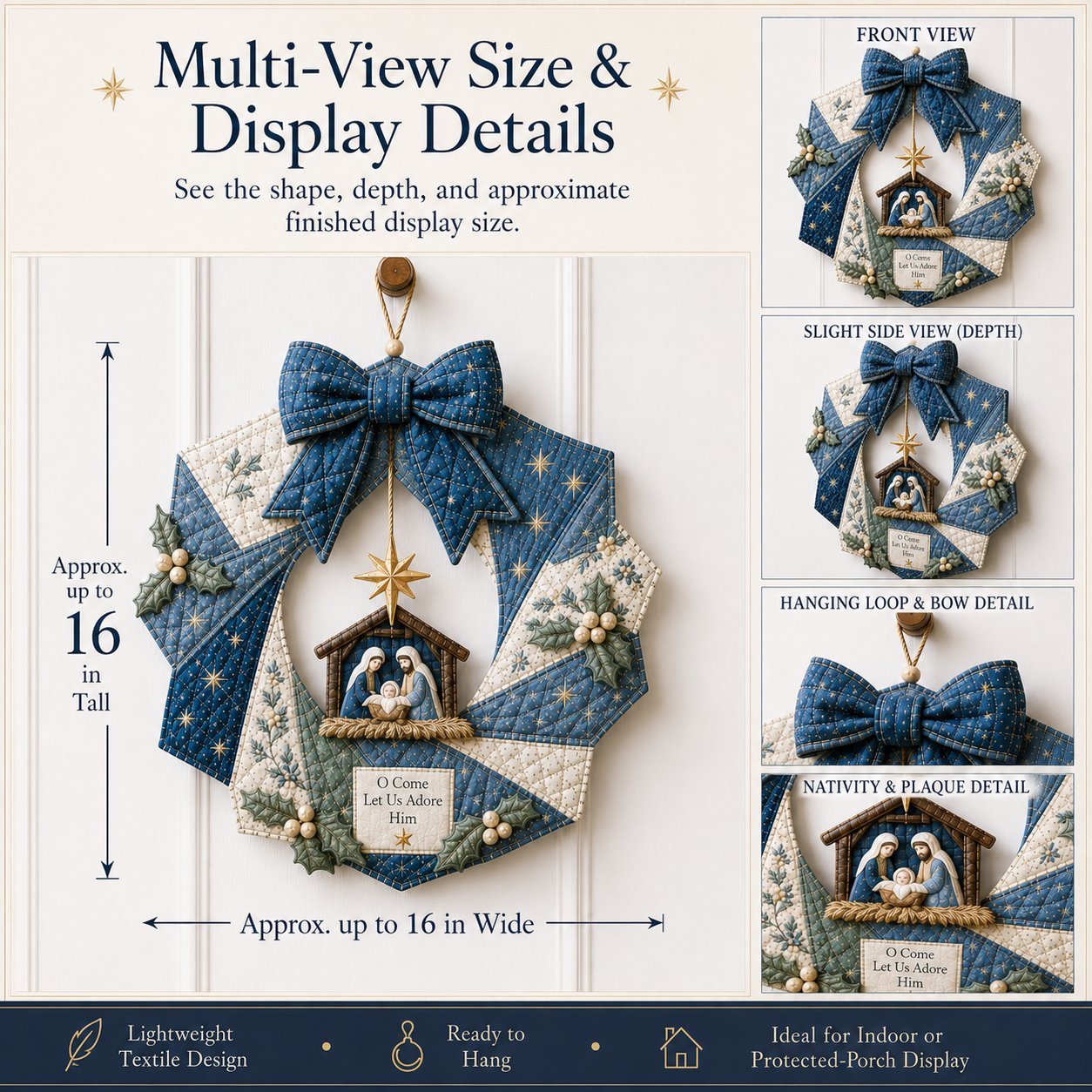 🎄Christmas Fabric Wreath DIY Kit – A Keepsake You’ll Hang with Pride Year After Year