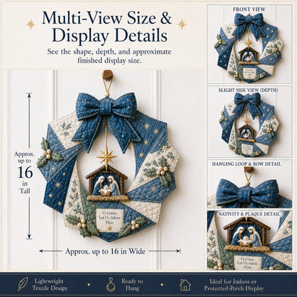 🎄Christmas Fabric Wreath DIY Kit – A Keepsake You’ll Hang with Pride Year After Year