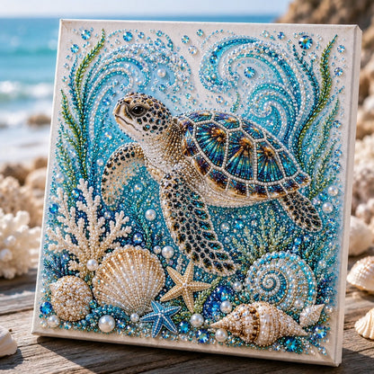 🌊✨ Ocean Theme Pearl Art DIY Kit – Relaxing DIY Craft to Create Stunning Coastal Artwork (📦Buy 2 Free Shipping)