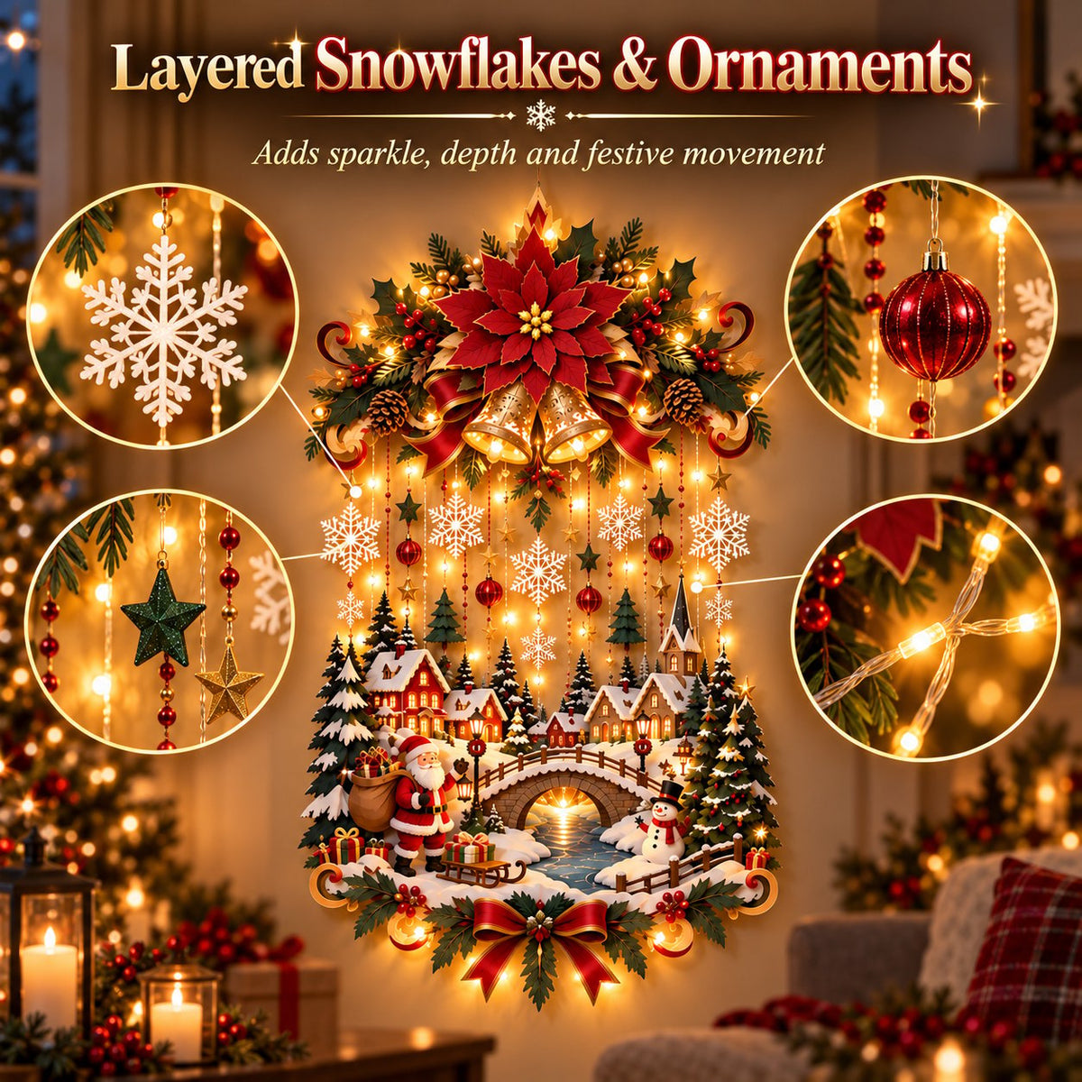 Christmas Village Wall Hanging