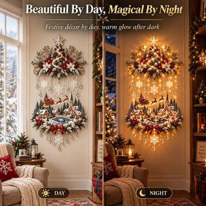 Christmas Tree & Village Wall Hanging