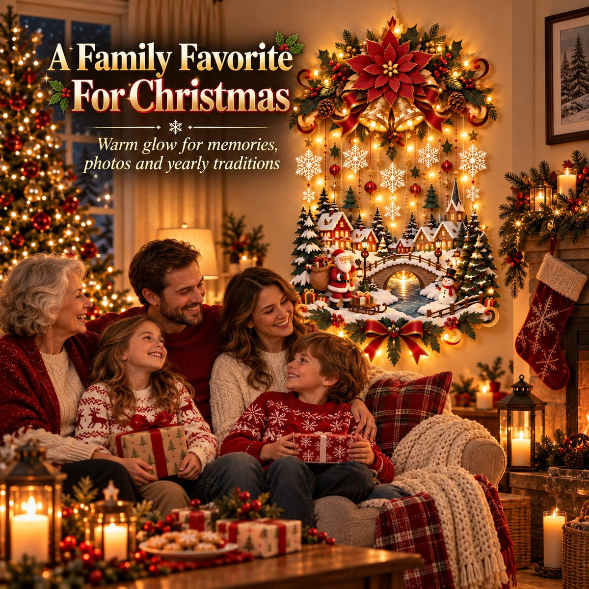 Christmas Village Wall Hanging
