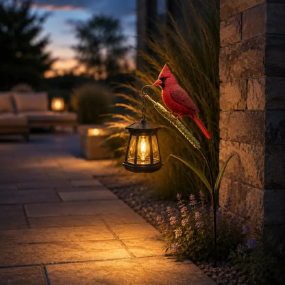 🐦Cardinal Solar Light—A Beautiful Garden Light That Feels Full of Life