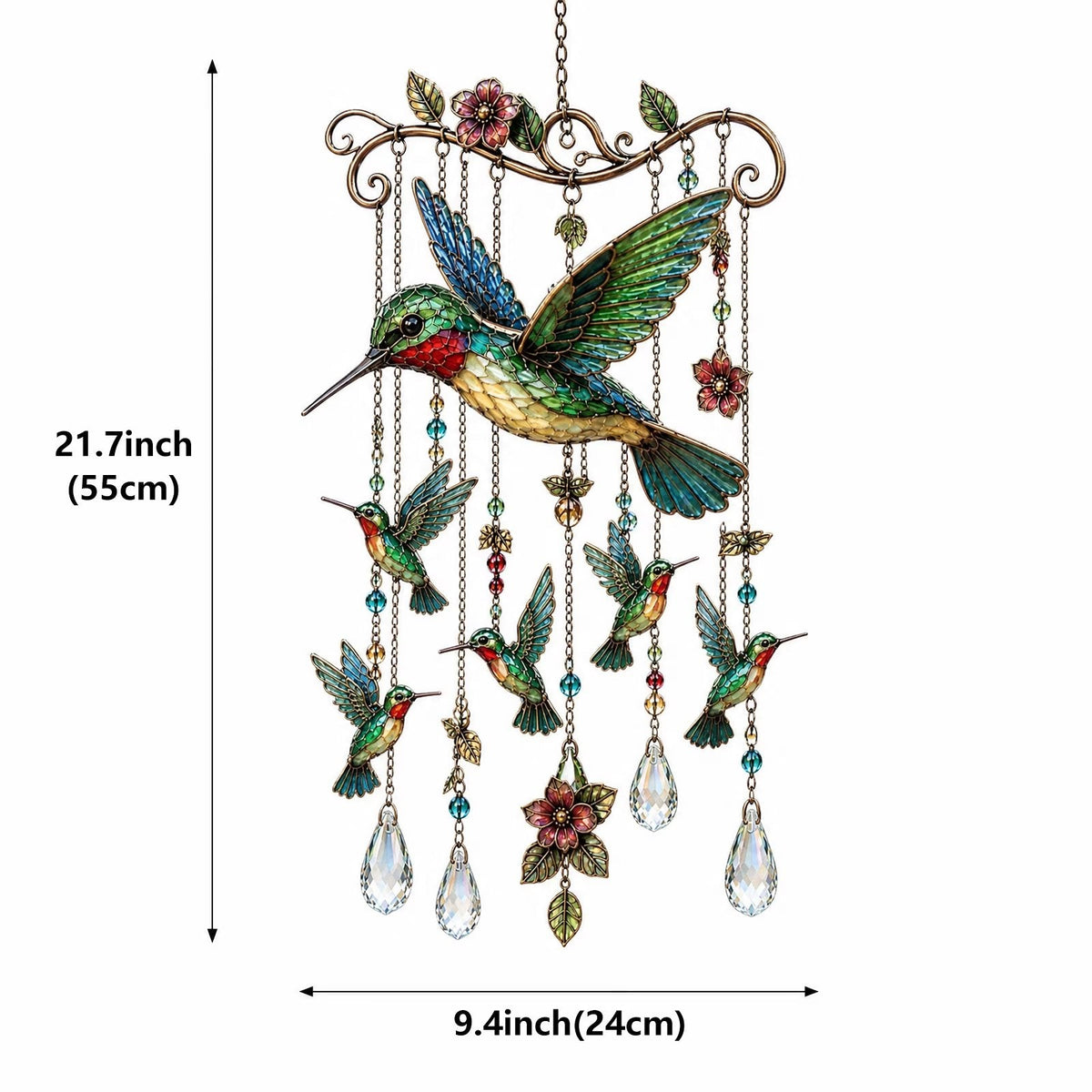 🔥Last Day 69% OFF🐦🎐Graceful Hummingbird Wind Chime