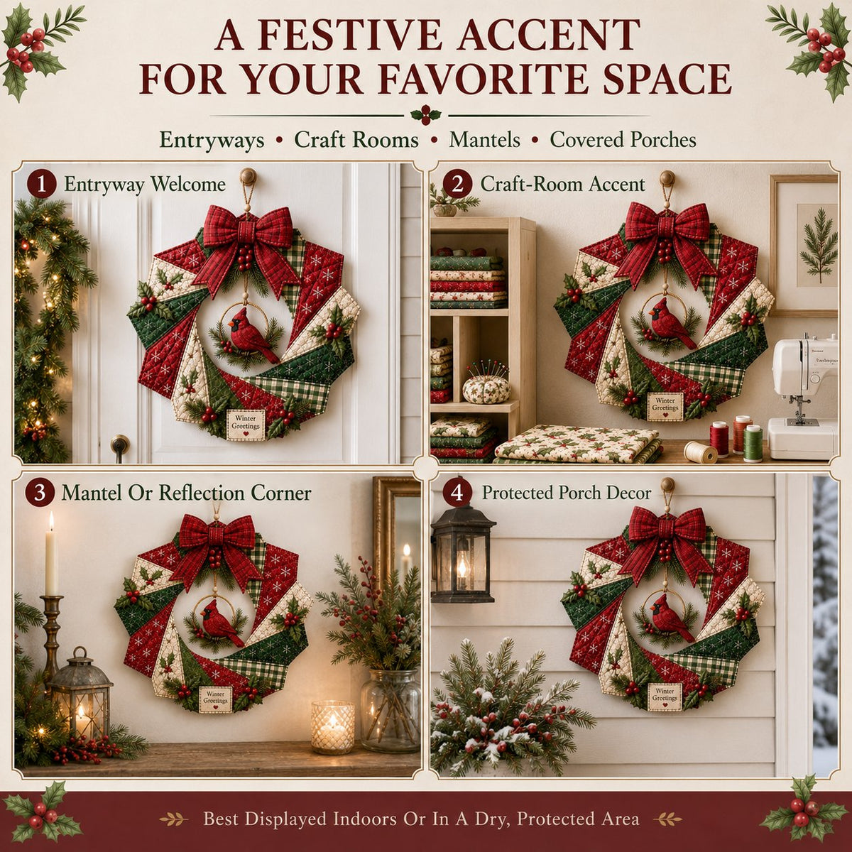 🎄Christmas Fabric Wreath DIY Kit – A Keepsake You’ll Hang with Pride Year After Year