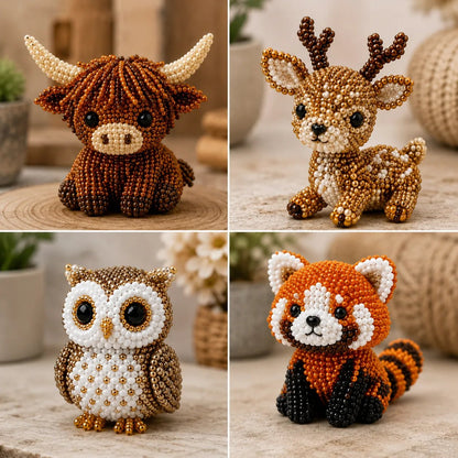 🔥Gift- 🎁✨ Tiny 3D Beaded Animal DIY Kit
