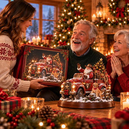🎅🤠American Christmas StoryTM – Santa’s Last Delivery Lighted Western Christmas Keepsake