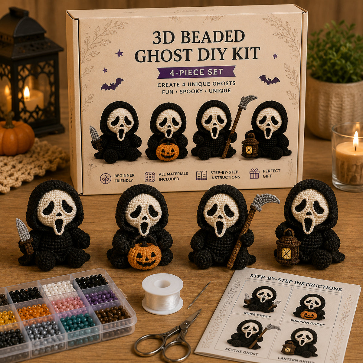 💀 3D Beaded Skeleton DIY Kit