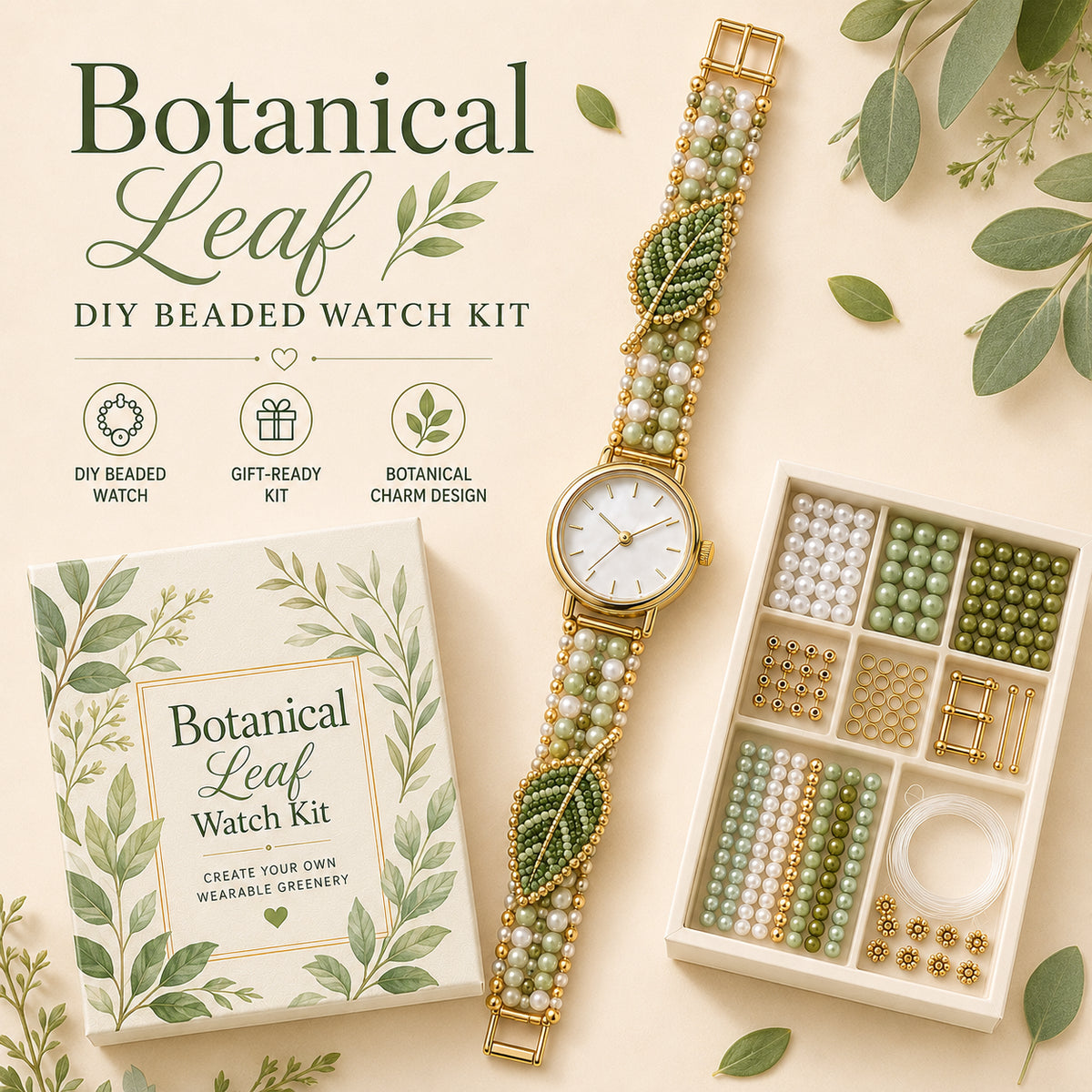 🔥 49% OFF – ⌚️✨ DIY Beaded Charm Watch Kit Collection📦Limited Stock❗️