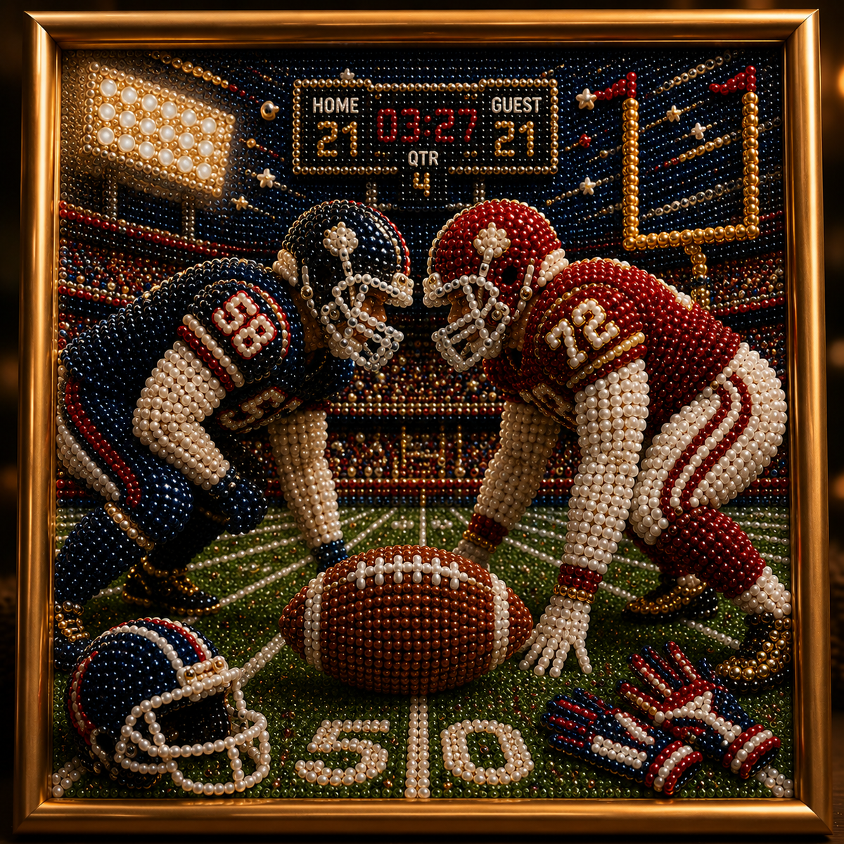 🔥 LSAT DAY 75% OFF 🏆🏈 Sports Legacy™ Pearl Art Collection