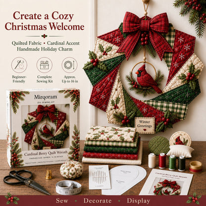 🎄Christmas Fabric Wreath DIY Kit – A Keepsake You’ll Hang with Pride Year After Year