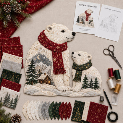 🎄🎅Christmas Woodland Wildlife DIY Patchwork Kit–✨Create a Festive Handmade Keepsake (📦Buy 2 Free Shipping)