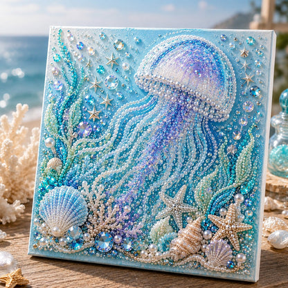🌊✨ Ocean Theme Pearl Art DIY Kit – Relaxing DIY Craft to Create Stunning Coastal Artwork (📦Buy 2 Free Shipping)