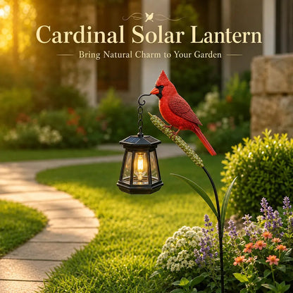 🐦Cardinal Solar Light—A Beautiful Garden Light That Feels Full of Life