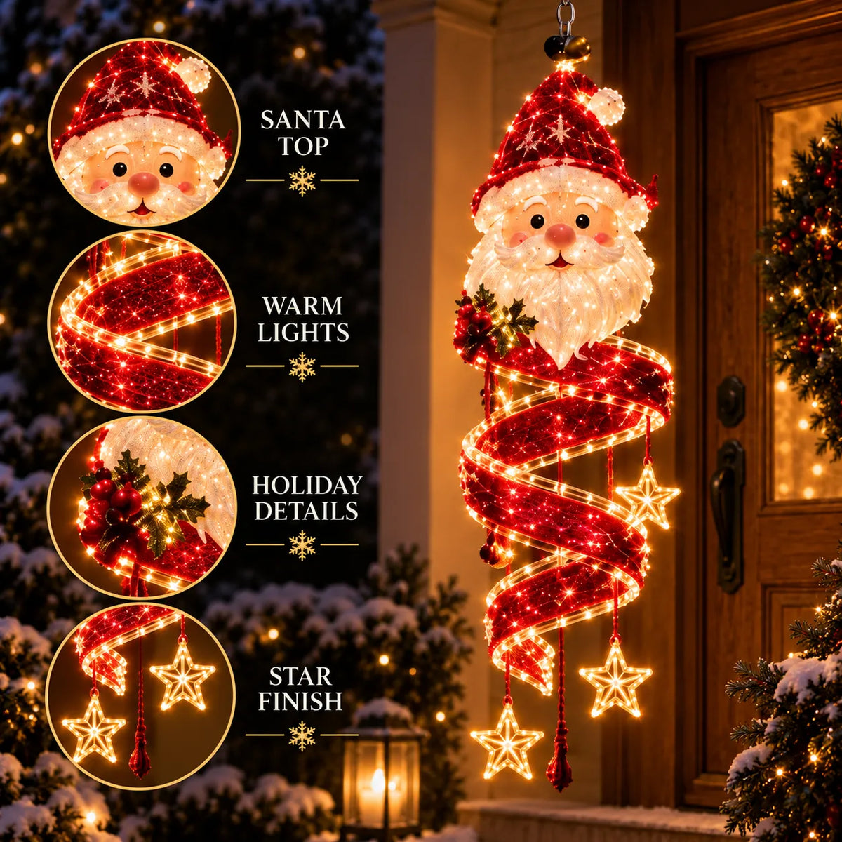 🎄Christmas Magic Spiral™ Hanging LED Light Collection
