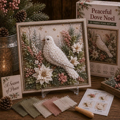 🎄DIY 3D Fabric Poke Art Christmas Keepsake Kit
