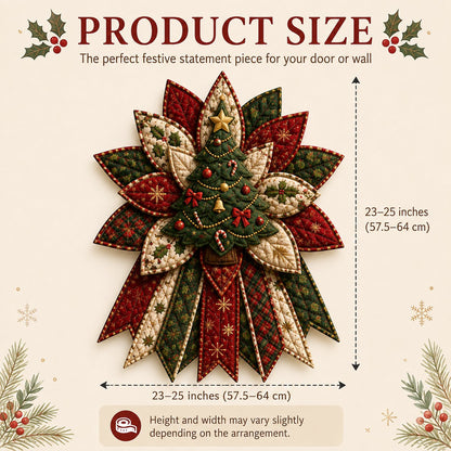 🎉 Holiday Celebration 50% OFF🎄Festive Quilted Christmas Door Hanging DIY Sewing Kit